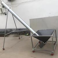 Convoyeur à vis motorisé Quanfeng pour sable de silice, céréales et pierres – Chargement rapide, conception à vis sans fin, capacité 1-2T/H