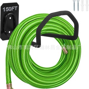 Soporte de pared para manguera de jardín, gancho de metal resistente para almacenamiento de tuberías de agua en exteriores - Product Image 2