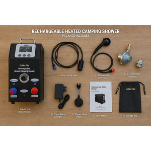 <span class=keywords><strong>Calentador</strong></span> de <span class=keywords><strong>Agua</strong></span> Portátil de GLP para Exteriores, DC12V 12KW/H 6L/min, Material de Acero, Calentadores de <span class=keywords><strong>Agua</strong></span> a Gas para Camping, RV, Ducha - Product Image 6