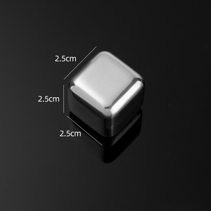 Los cubos de metal ecológico más vendidos, bebidas, vino, whisky, piedra de refrigeración, cubos de whisky, grado alimenticio, reutilizable, <span class=keywords><strong>cubo</strong></span> de hielo de acero inoxidable 304 - Product Image 3