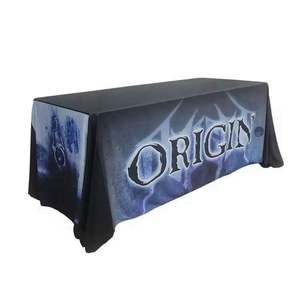 Mantel Verde, Azul, Rojo y Negro, Mantel con Diseño de Rayas, Mantel de Spandex - Product Image 3