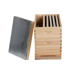 8 Frames Pine Wood Langstroth Beehive for Beginner Honey Bee Hives with Beehive Frames and Foundation