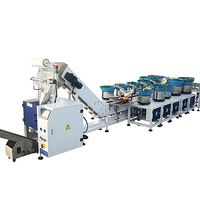Machine d'emballage automatique pour écrous, boulons, clous, charnières de meubles et charnières de placards, avec alimentateur vibrant automatique et fonction de comptage
