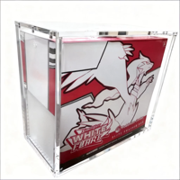Boîte de présentation en acrylique pour boosters, étui magnétique en acrylique, boîte ETB, parfaitement compatible avec Pokémon