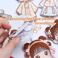 Breloques brodées mignonnes style Hanfu pour filles, pendentifs de poupée traditionnels chinois pour sacs à dos et accessoires DIY en gros