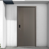 Porte d'entrée en acier moderne, manuelle, à battant, antivol, pour appartement ou villa