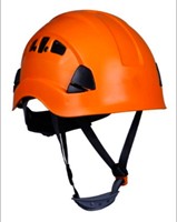 Casco de seguridad para escalada al aire libre, con orificios de aire, color rojo, para rescate, ANZI, tipo I, Clase E