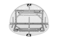 Table ronde pliante en plastique portable pour événements, fêtes, banquets, mariages, camping, taille personnalisée d'usine 6 pieds, 4 pieds, 5 pieds