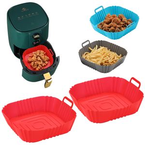 Reusable <b>Silicone</b> Air Fryer Liners Non-Stick <b>Baking</b> Tray Mat for Air Fryer Basket - Product Image 3