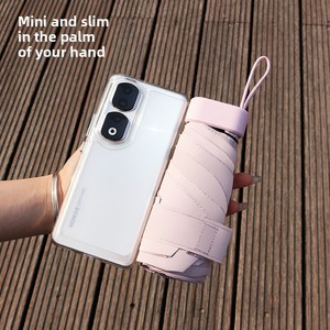 Paraguas de Bolsillo Mini Plegable de Seis Pliegues, Color Sólido, Protección Solar Anti-UV para Mujer, Ideal para Regalo, Gran Cantidad en Stock - Product Image 3