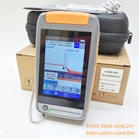 Mini OTDR CJ-350 Réflectomètre optique 1310/1550nm Connecteur SC APC/UPC Écran tactile Testeur de fibre optique OPM VFL LS Cartographie d'événements