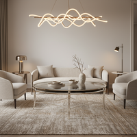 Dubai LuxuryDesign Star Is Born Table basse en acier inoxydable et panneau de verre Home Living Room Tea Table