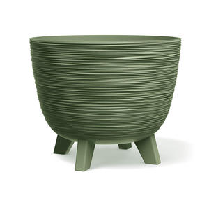 Jardinières rondes <span class=keywords><strong>en</strong></span> <span class=keywords><strong>plastique</strong></span> anti-UV tendance pour l'intérieur, l'extérieur, le jardin, la cour, le balcon - Product Image 2