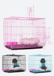 Metal Crates Dog 2021 New Design Custom Double Doors 30 Inch Metal Large Pets Crates Dog Cage