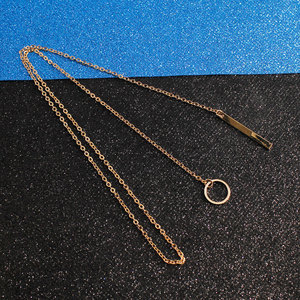 Lateefah-collar con colgante de círculo de Metal, joyería de regalo de San Valentín, OEM, venta al por mayor - Product Image 6