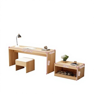 Ensemble complet <span class=keywords><strong>de</strong></span> mobilier d'hôtel SEM pour chambre standard, en cuir véritable, style chinois moderne, personnalisable, avec écran <span class=keywords><strong>de</strong></span> lit à panneaux multi-tailles 1 - Product Image 3