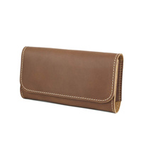 AIGUONIU Vintage Men's Cow Leather Phone Pouch iPhone 14 Pro Max pour Samsung Galaxy Case 4.7-6.7 Inch Waist Bag Clip Cow Leather
