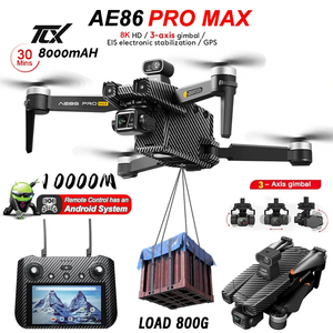 Tlx ae86 Pro Max <span class=keywords><strong>Drone</strong></span> với 8K máy ảnh kép chuyên nghiệp không chổi than 3 Trục Gimbal GPS 5g 360 ° tránh chướng ngại vật Quadcopter 6km - Product Image 1