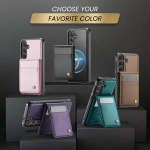 DropShipping per <span class=keywords><strong>Samsung</strong></span> S20 Cover posteriore custodia in pelle per <span class=keywords><strong>Samsung</strong></span> S20 <span class=keywords><strong>S21</strong></span> S22 S23 S24 S25 <span class=keywords><strong>FE</strong></span> custodia con magnete porta carte - Product Image 6