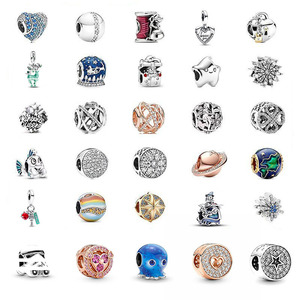 HaYa Dijes de Diseño Modernos para Pulseras de Mujer, Serie ME, Colgante Ojo Mágico, Dijes de Joyería en Forma de Corazón de Plata 925, Venta al por Mayor - Product Image 1
