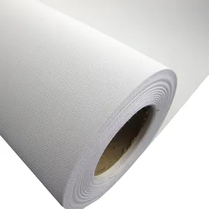 Aqueous polycotton canvas printing inkjet canvas roll for large format printer