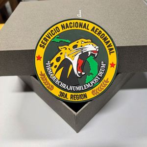 Custom Logo 3D Soft Heat Press Transfer <b>Transparent</b> Silicone Sewn on PVC Rubber Embroidery Patch <b>Label</b> for Pvc Bags - Product Image 3