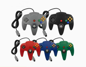 อุปกรณ์เสริมเกมย้อนยุคขายดี จอยสติ๊กสั่นสะเทือน N64 จอยเกมแบบมีสาย สำหรับเล่นเกมที่บ้าน จอยเกมคอนโซลสำหรับงานปาร์ตี้ - Product Image 2