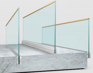 Кондибе балкон Бескаркасный стеклянный забор перила базовый канал - Product Image 5