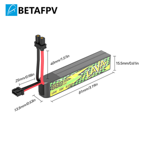 Batterie BETAFPV LAVA II 2S 580mAh/680mAh 95C avec connecteur XT30 pour Pavo <span class=keywords><strong>Pico</strong></span> II, Pavo Femto, Pavo20 Pro II FPV Racing - Product Image 5