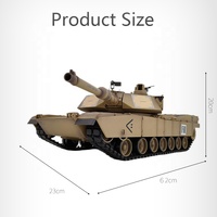 Henglong 3918-1 PRO 1/16 amerikan M1A2 Abrams askeri savaş RC tankı 2.4 duman ses radyo çekim BB uzaktan kumandalı Tank modeli