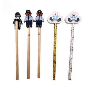 Crayon en bois avec breloque animale en PVC silicone 2026 – Collection amusante de fournitures scolaires mignonnes pour la rentrée - Product Image 4