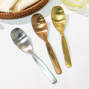 ช้อนตักข้าวหัวเหลี่ยมจินฮุ่ย 18 10 สแตนเลส สำหรับก๋วยเตี๋ยวและข้าวเหนียว - Product Image 2