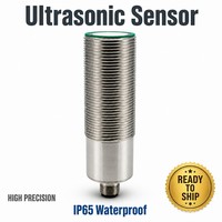 Module de capteur ultrasonique étanche 2m pour détection de niveau de réservoir d'eau, sortie NPN PNP 4-20mA, IP65 CE RoHS, transducteur ultrasonique