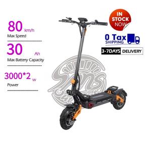Novedad Almacén en Canadá, EE. UU. y Reino Unido Envío Rápido Patinetes Eléctricos H9 80 KM/H Batería 60v-30ah IPX5 Doble Motor con Freno de Disco - Product Image 1