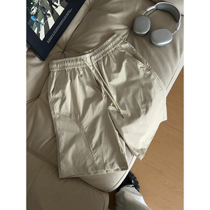 Pantalones Cortos de Seda Helada para Hombre al por Mayor, de Secado Rápido, Transpirables, Informales, con Logotipo Personalizado, Precio de Fábrica, OEM ODM, de Pierna Ancha para Verano - Product Image 4