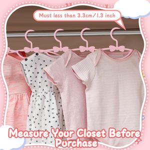 Hot Sale Portable Plastic Toddler Infant Clothes <b>Hangers</b> Cute Bowknot Children <b>Hangers</b> Closet Organizer Baby <b>Hangers</b> - Product Image 5