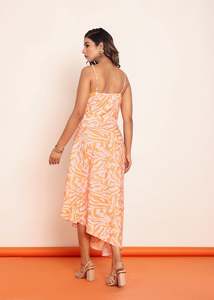 Robe longue imprimée avec bretelles réglables, robes décontractées pour femmes, en tissu léger, coupe confortable - Product Image 2