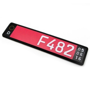Cadre de plaque d'immatriculation magnétique en silicone de norme européenne universelle, 52,5*12CM, cadre de plaque d'immatriculation personnalisé - Product Image 6