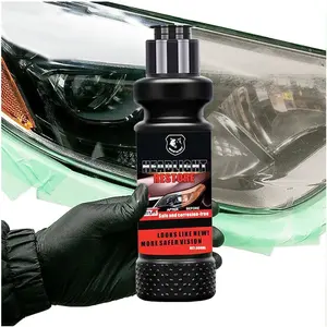 Fácil Operação DIY Car Ceramic Headlight Restauração Limpeza Kit De Polimento para Restauração Cuidados Faróis Danificados Sol