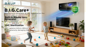 Nuevo Sistema de Aire Acondicionado Split Variable de Pared BAUF, R32, 9000 BTU, Calefacción y Refrigeración, Eficiencia Energética A++, Aire Acondicionado Doméstico - Product Image 4