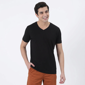 T-shirts pour hommes à col en V Fresh Clean Threads - Pré-rétrécis, doux, coupe classique, premium, séchage rapide, avec couleur et logo personnalisés - Product Image 1