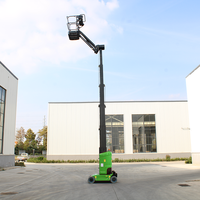 Kleine Selbstfahrende Hydraulische Vertikale Arbeitsbühne aus Hochfestem Aluminiumlegierung, 6m-10m Arbeitshöhe für Enge Räume