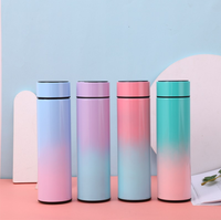 Couleur personnalisée Tasses thermos de 17 oz avec affichage de la température LED Flacons à vide Bouteille d'eau intelligente