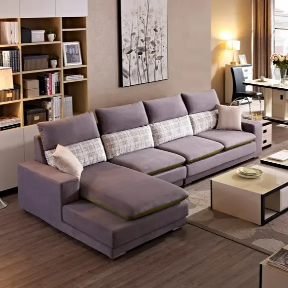 Izmir mobili moderni luce viola alto schienale divano