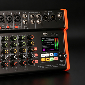 8-Kanal Professioneller <span class=keywords><strong>DJ</strong></span>-Audio-Mixer mit 256 DSP-Effekten 48V Phantomspeisung USB OTG <span class=keywords><strong>DJ</strong></span>-Mischpult für Live-Bühne - Product Image 4