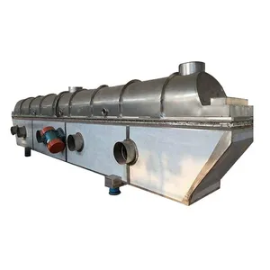 Industrial vibration fluid bed dryer for sugar salt bread crumb citric acid