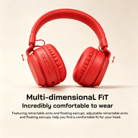 Headphone Nirkabel Over-Ear untuk Anak & Dewasa dengan Peredam Kebisingan ENC 5.0, Cocok untuk Olahraga & Perjalanan, Tipe-C, Pasokan Langsung Pabrik