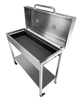 Grill à brochettes au charbon de bois commercial avec plateau réglable, très grand barbecue pour la restauration, les restaurants et les fêtes