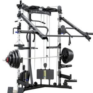 Máquina Smith Multifunción de Acero y Plástico ABS para Gimnasio, Banco de Pesas, Ecológica, Marca MR, Negra, Portátil y Resistente - Product Image 3