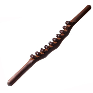 Holzstab-Massagegerät mit 25 Massageperlen - Tiefengewebe-Therapie für Körperformung, Faszien-Entspannung & Tägliche Pflege - Product Image 1